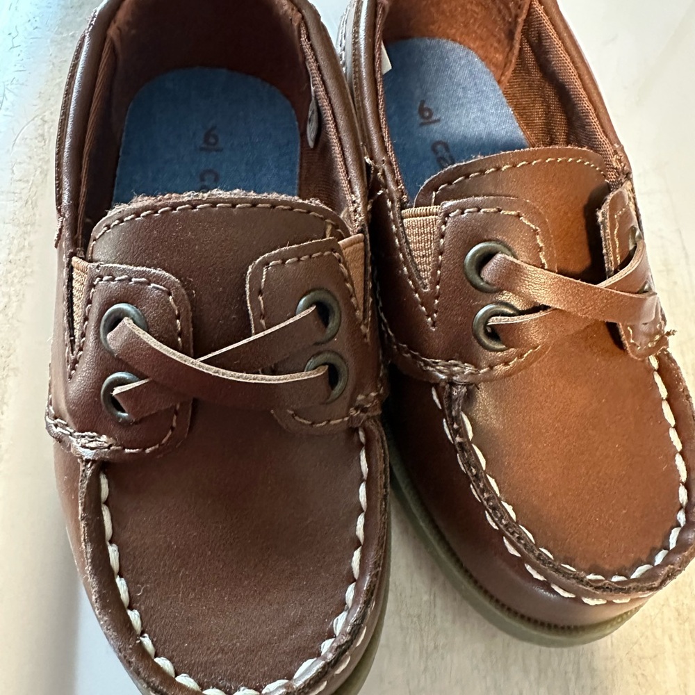 Brown Kids Boat Shoes